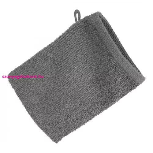 Frottír mosdókesztyű 400 g/m2 Acélszürke 16x21 cm