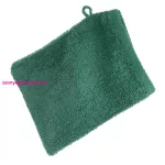 Frottír mosdókesztyű 400 g/m2 Palackzöld 16x21 cm