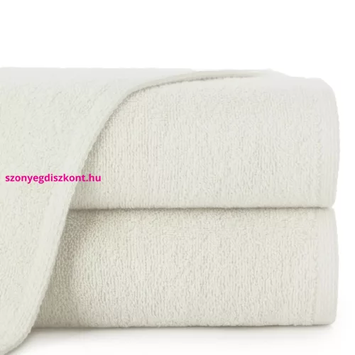 Egyszínű klasszikus törölköző 400 g/m2 Krémszín 50x100 cm