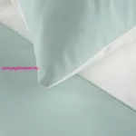 Novad kétszínű pamut ágyneműhuzat Fehér/menta 220x200 cm - 70x80 cm 2db
