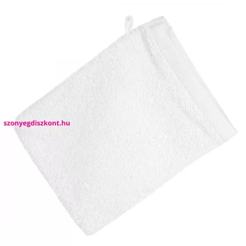 Frottír mosdókesztyű 500 g/m2 Fehér 16x21 cm