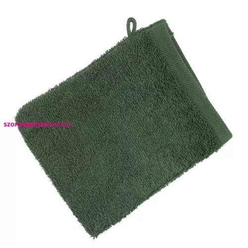 Frottír mosdókesztyű 500 g/m2 Palackzöld 16x21 cm