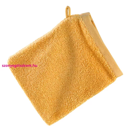 Frottír mosdókesztyű 500 g/m2 Mustársárga 16x21 cm