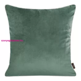   Velvet párnahuzat lenvászon szerű anyagból Sötét menta 45x45 cm