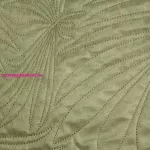 Luiz4 bársony ágytakaró pálmalevél mintával Világoszöld 170x210 cm