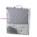 Luiz6 bársony ágytakaró fényes márvány hatású mintával Ezüst 170x210 cm