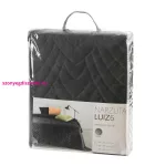 Luiz6 bársony ágytakaró fényes márvány hatású mintával Fekete 170x210 cm