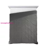 Luiz6 bársony ágytakaró fényes márvány hatású mintával Grafit 170x210 cm