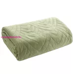 Luiz6 bársony ágytakaró fényes márvány hatású mintával Világoszöld 170x210 cm