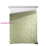 Luiz6 bársony ágytakaró fényes márvány hatású mintával Világoszöld 170x210 cm