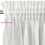 Margo fényes szállal átszőtt fényáteresztő függöny sűrű szövéssel Fehér 300x270 cm