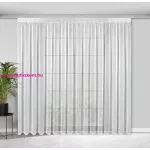 Kelly ezüstös szállal átszőtt eső hatású fényáteresztő függöny Fehér 300x250 cm