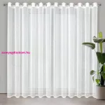 Kelly ezüstös szállal átszőtt eső hatású fényáteresztő függöny Fehér 300x250 cm