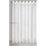 Kelly ezüstös szállal átszőtt eső hatású fényáteresztő függöny Fehér 300x250 cm