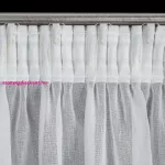 Ines díszes fényáteresztő függöny Fehér 140x270 cm