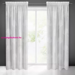   Jane fényáteresztő függöny jacquard levélmintával Fehér 140x270 cm