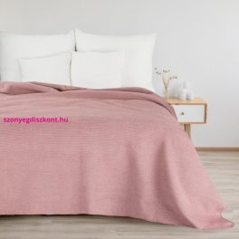   Amber gofri szerkezetű puha takaró Pasztell rózsaszín 200x220 cm