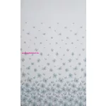 Andrea mintás dekor függöny Fehér/türkiz 140x250 cm