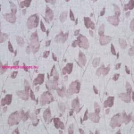 Noemi fehér - lila függöny apró levél mintás dekor 140x250 cm