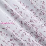 Noemi fehér - lila függöny apró levél mintás dekor 140x250 cm