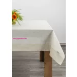Természetes színvilágú széles peremű abrosz Natúr 145x240 cm