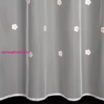 Elsa virágos dekor függöny gyerekszobába Fehér 140x250 cm