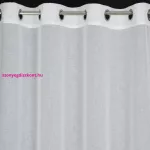 Fényáteresztő dekor függöny elefántos dekorszalaggal Fehér 140x250 cm