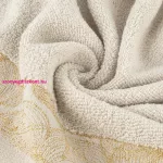 Agis jacquard törölköző Bézs 50x90 cm