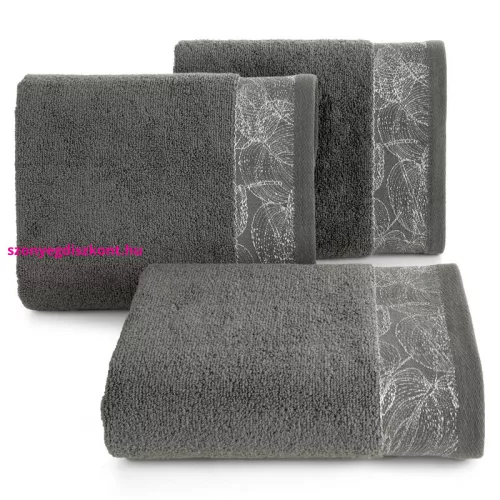 Agis jacquard törölköző Acélszürke 30x50 cm