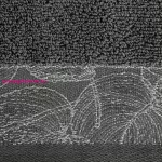 Agis jacquard törölköző Acélszürke 70x140 cm