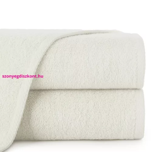 Egyszínű klasszikus törölköző 400 g/m2 Krémszín 50x100 cm