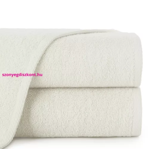 Egyszínű klasszikus törölköző 400 g/m2 Krémszín 50x90 cm