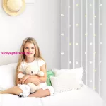 Fényáteresztő dekor függöny gyerekszobába Fehér 140x250 cm