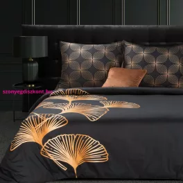   Victori10 ágyneműhuzat 3 részes mako-szatén Fekete 160x200 cm - 70x80 cm 2db