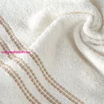Seba pamut törölköző Krémszín 50x90 cm