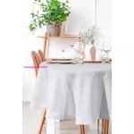 Stella kerek asztalterítő Fehér 150 cm