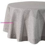 Bianca2 fényes csillogású asztalterítő Ezüst 180 cm