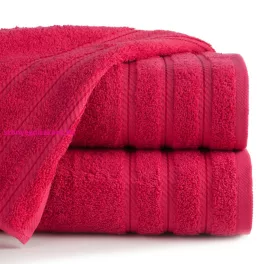   Vito pamut törölköző jacquard csíkokkal Magenta 70x140 cm