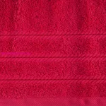 Vito pamut törölköző jacquard csíkokkal Magenta 70x140 cm