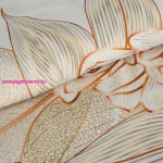Blanca8 pamut-szatén ágyneműhuzat Fehér/arany 140x200 cm - 70x90 cm 1db