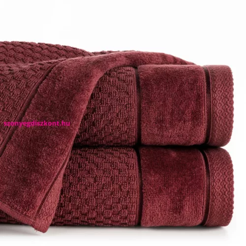 Frida velúr törölköző Bordó 30x50 cm