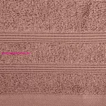 Aline pamut törölköző csíkos szegéllyel Téglavörös 70x140 cm