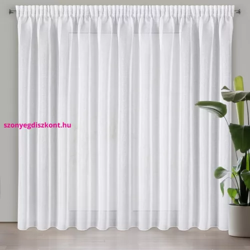 Lena mintás dekor függöny Fehér 350x270 cm