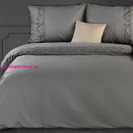   Lana1 pamut ágyneműhuzat Acélszürke 160x200 cm - 70x80 cm 2db
