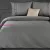 Lana1 pamut ágyneműhuzat Acélszürke 160x200 cm - 70x80 cm 2db