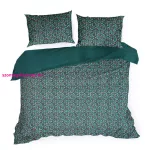 Esprit pamut ágyneműhuzat Palackzöld 200x220 cm - 70x80 cm 2db