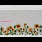 Helia napraforgó mintás függöny vitrázs Sárga 60x150 cm