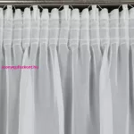 Lucy fehér fényáteresztő függöny voile anyagból 300x160 cm