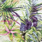 Rommy mikroszálas ágytakaró Fehér/zöld 200x220 cm
