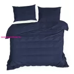 Nova3 pamut-szatén ágyneműhuzat Sötét gránátkék 220x200 cm - 70x80 cm 2db